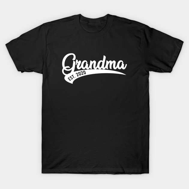 Grandma est. 2020 T-Shirt by KC Happy Shop